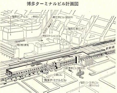 国鉄理事会、博多ターミナルビルへの投資を決定