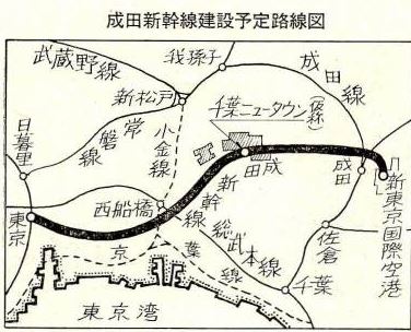 運輸省・国鉄・鉄道公団、成田新幹線建設を既定方針どおり確認